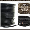 Black pendant light wire, sold by the foot, shown in spools.
