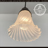 Vintage Frosted Spiral Pendant Light