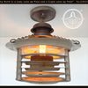 TOTALLY UNIQUE! Vintage Industrial Flush Mount Ceiling Light Rustic Distressed