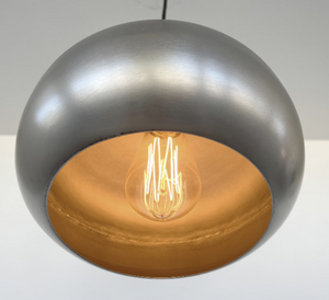 Modern Polished Steel Pendant Chandelier Light