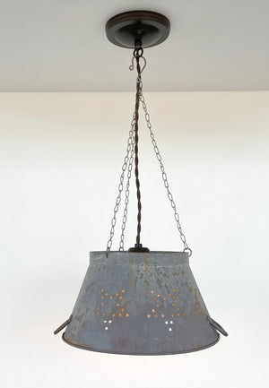 Weathered Galvanized Chandelier Light Fixture