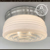 Retro DRUM 1960's Flush Mount Ceiling Light