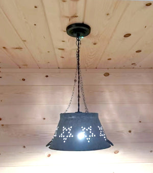 Weathered Galvanized Chandelier Light Fixture