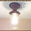 Vintage Mason Jar Outdoor Porch Ceiling Light; The Lamp Goods