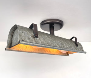 Galvanized Metal Ceiling Light The Lamp Goods
