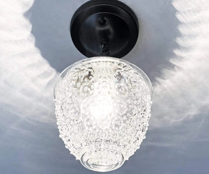 Acorn Antique Glass Ceiling Light with Chain The Lamp Goods