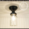 Vintage Mason Jar Ceiling LIGHT The Lamp Goods