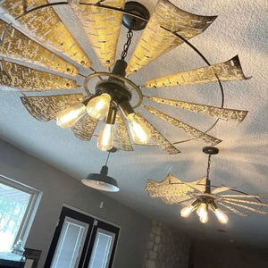 Windmill Chandelier Farmhouse Lighting Fixture - The Lamp Goods