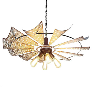 Windmill Chandelier Farmhouse Lighting Fixture - The Lamp Goods