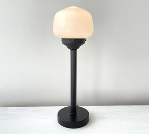 Schoolhouse Milk Glass Tall Table Lamp The Lamp Goods