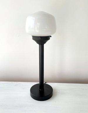 Schoolhouse Milk Glass Tall Table Lamp The Lamp Goods