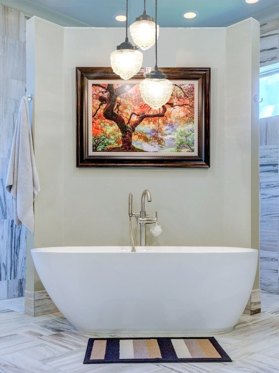 Simple 'rules' for choosing bathroom lighting fixtures. Here's how.