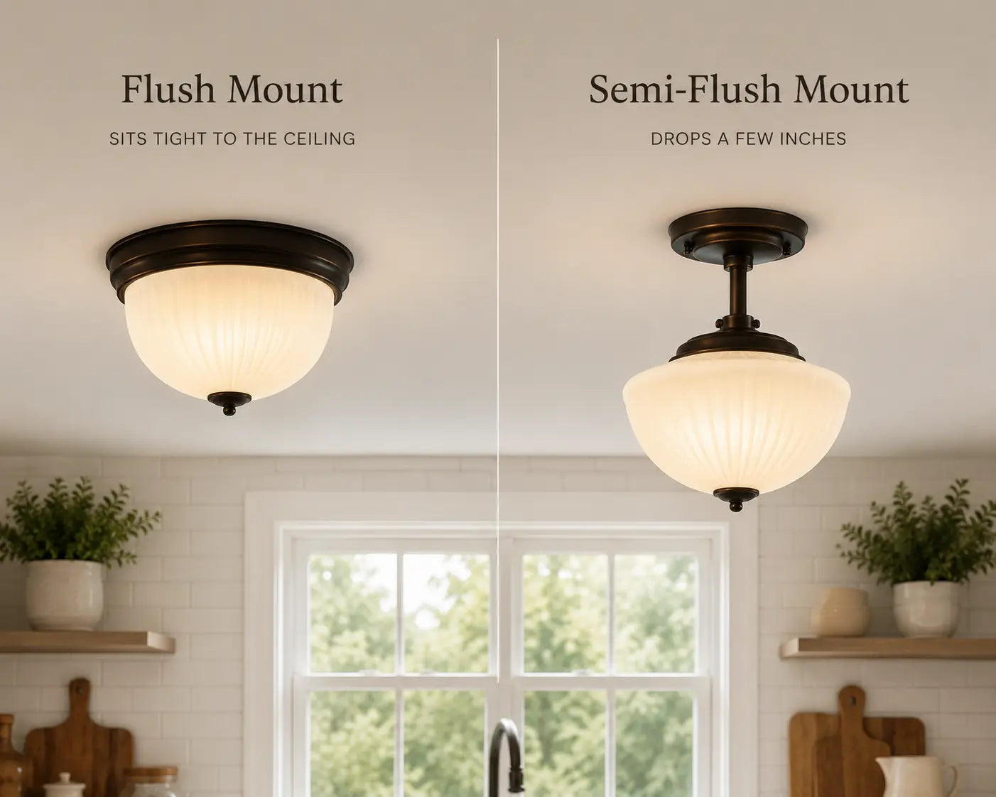 Flush Mount vs Semi Flush Mount Ceiling Lights: How to Choose
