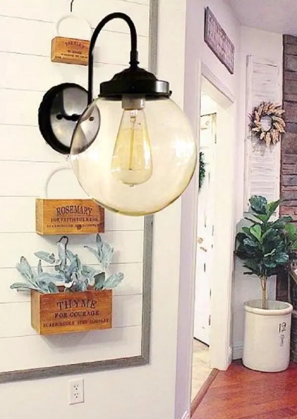 Glass Wall Sconce Lights