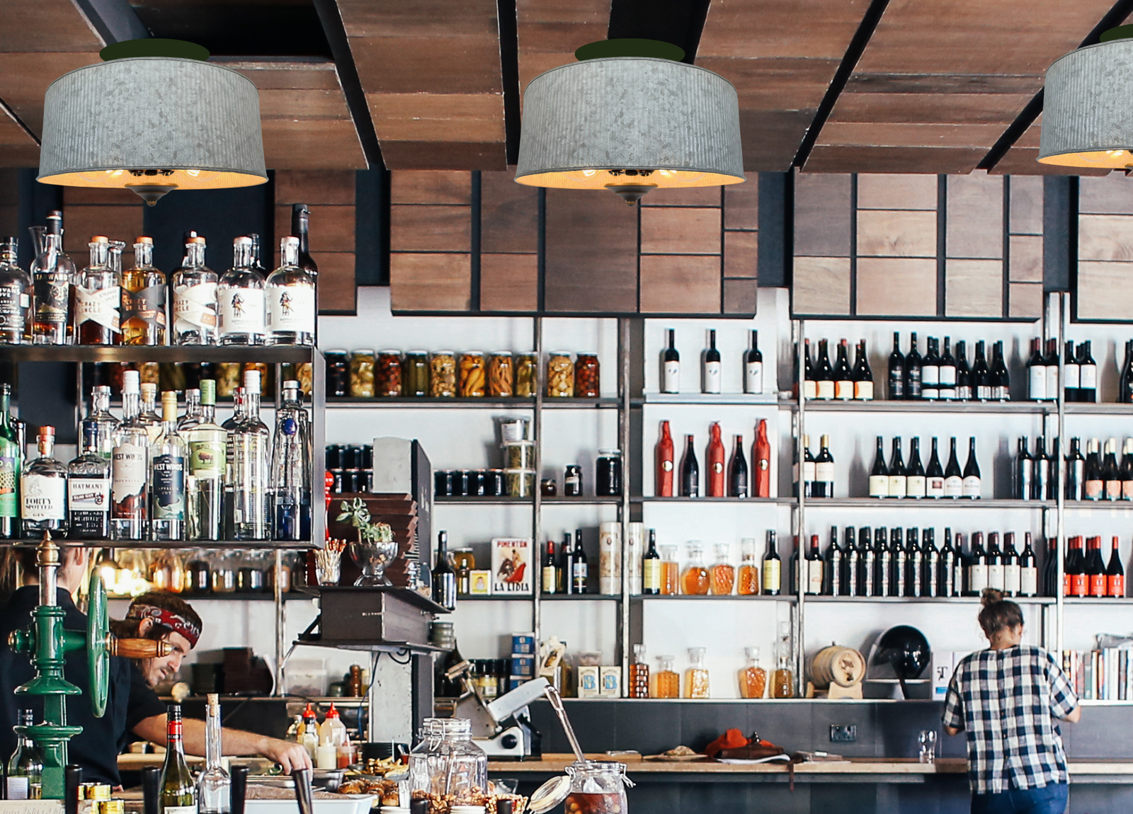 Galvanized Metal Lighting