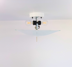 Square Heavy Swirl Scroll Square Ceiling Light