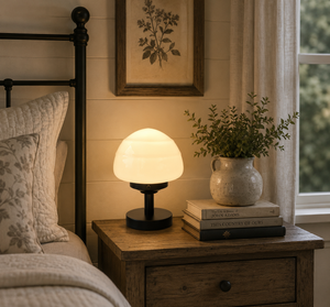 Milk Glass Table Lamp Fixture