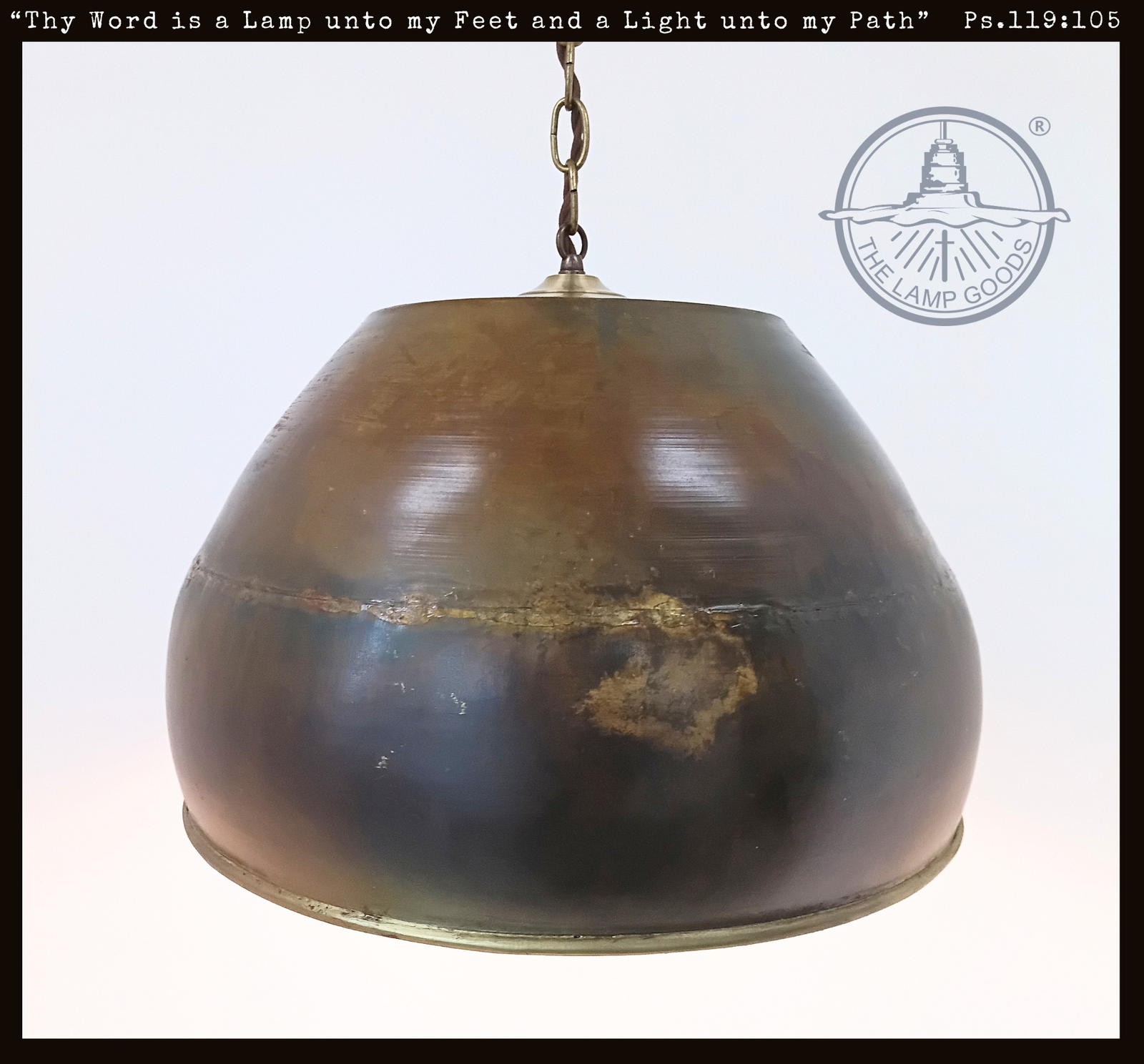 Antique Dark Brassy Gold Jumbo Rustic Bucket Chandelier