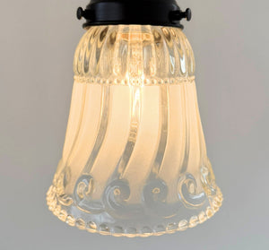 Vintage Beaded Swirl Ribbon Pendant Light - The Lamp Goods