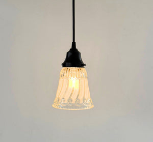 Vintage Beaded Swirl Ribbon Pendant Light - The Lamp Goods