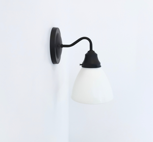 Milk Glass 6" Waffle Sconce - The Lamp Goods