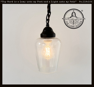 Simple Clear Dome Farmhouse Pendant