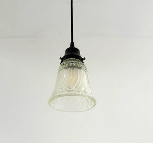 Vintage Beaded Swirl Ribbon Pendant Light - The Lamp Goods