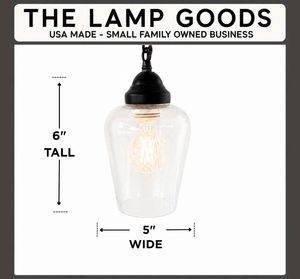 Simple Clear Dome Farmhouse Pendant