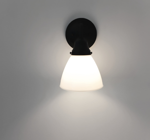Milk Glass 6" Waffle Sconce - The Lamp Goods