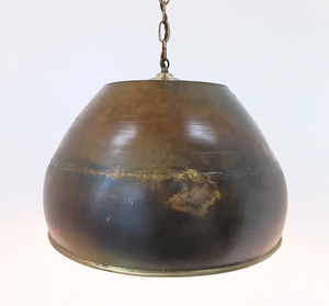 Antique Dark Brassy Gold Jumbo Rustic Bucket Chandelier
