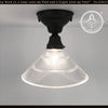 Clear Holophane 3 Tier Rib Flush Mount