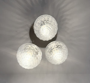 Heritage Hobnail Acorn Trio Ceiling Light - The Lamp Goods