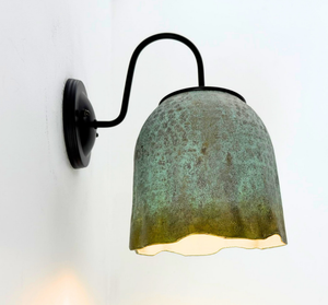 Verdigris Orchard Bell Wall Sconce