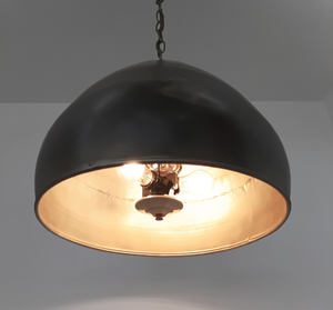 Antique Dark Brassy Gold Jumbo Rustic Bucket Chandelier