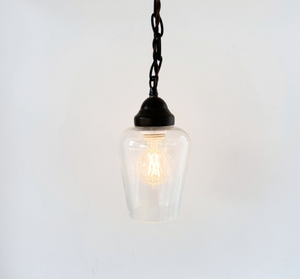 Simple Clear Dome Farmhouse Pendant