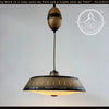 Vintage Industrial Bronze Dish Pendant Light