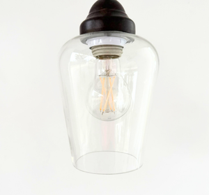 Simple Clear Dome Farmhouse Pendant