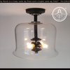 Vintage Clear Cloche Multi-Light Ceiling Fixture