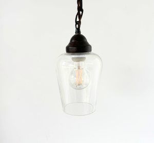 Simple Clear Dome Farmhouse Pendant