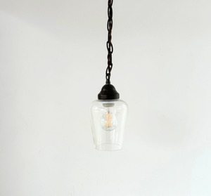 Simple Clear Dome Farmhouse Pendant