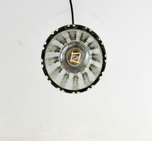 Classic Clear Ribbed Glass Pendant Light - The Lamp Goods