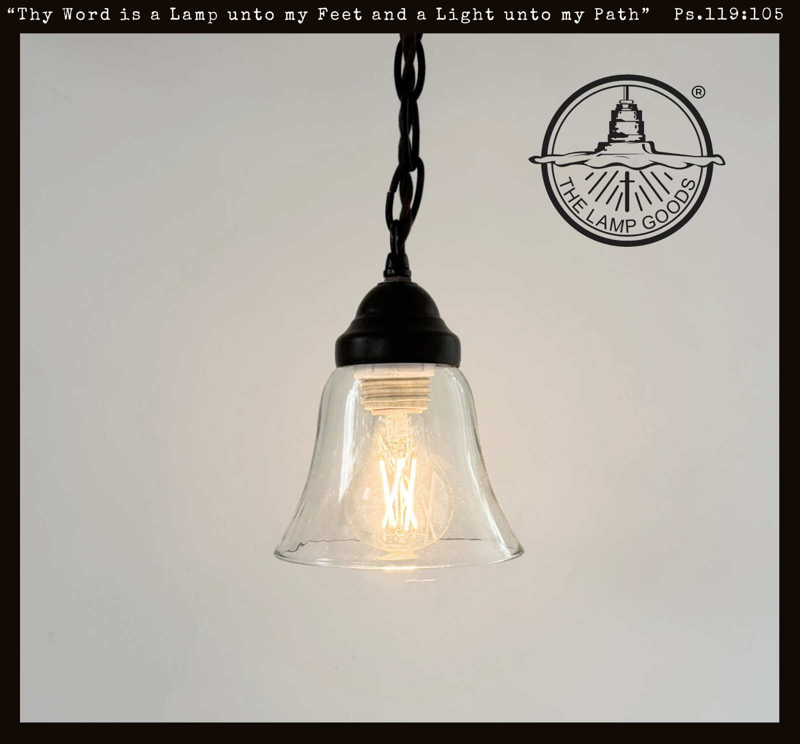 Salvaged Farmhouse Small Heavy Clear Pendant