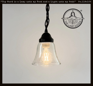 Salvaged Farmhouse Small Heavy Clear Pendant