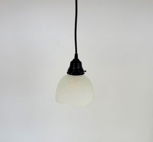 Frosted Wide Draped Pendant Light