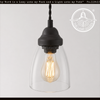 Simple Cottage Clear Glass Pendant