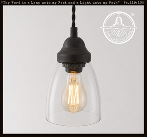 Simple Cottage Clear Glass Pendant