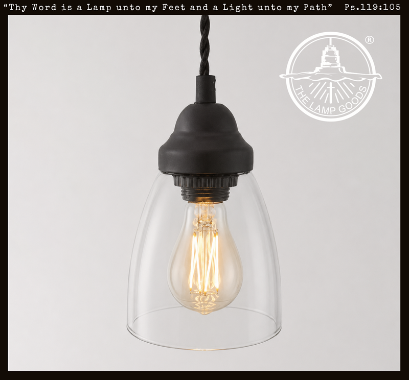 Simple Cottage Clear Glass Pendant