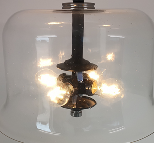Vintage Clear Cloche Multi-Light Ceiling Fixture