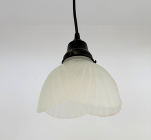 Frosted Wide Draped Pendant Light