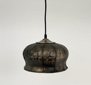 Cottage Forged Metal Pendant Light — side view